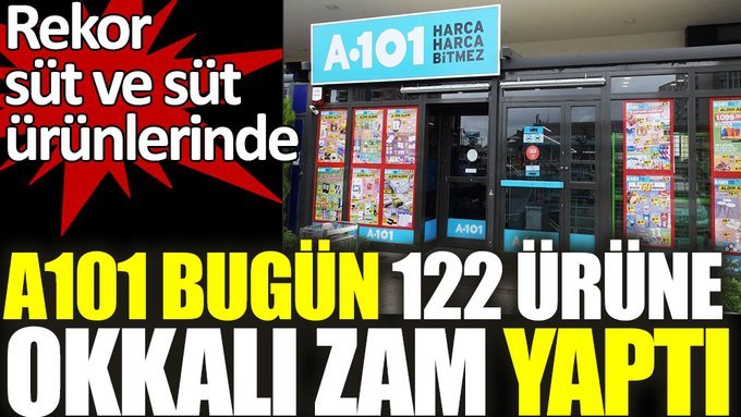 Ucuz market zinciri A-101’de peynir ve yoğurt yüzde 40 zamlandı