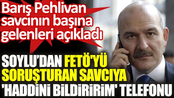 Barış Pehlivan savcının başına gelenleri açıkladı!