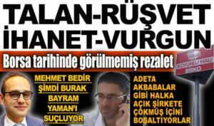 Borsa tarihinde görülmemiş rezalet