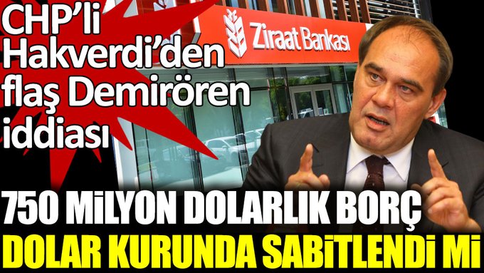 750 Milyon Dolarlık borç dolar kurunda sabitlendi mi?
