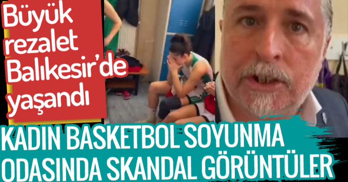 Kadın basketbol soyunma odasında skandal!