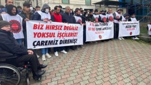 İşten çıkarılan Migros emekçileri Tüsiad önünde Tuncay Özilhan’a seslendi: Hakkımızı alacağız