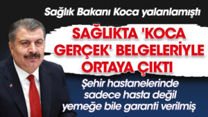 Sağlıkta ‘koca gerçek’ belgeleriyle ortaya çıktı
