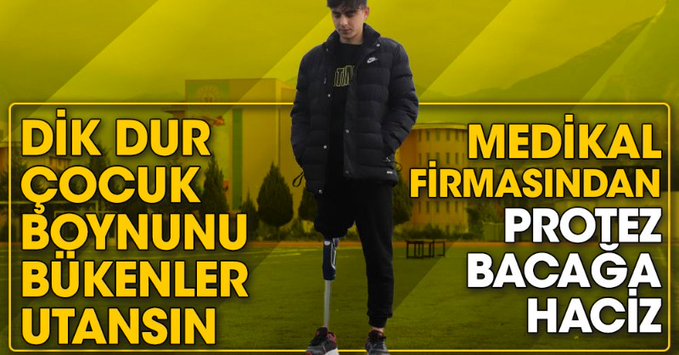Medikal firmasından protez bacağa haciz