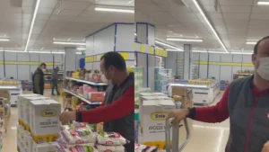 BİM, Yağ Stokçuluğu Yaparken Kameraya Yakalandı