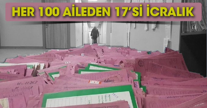 Her 100 Aileden 17’si İcralık