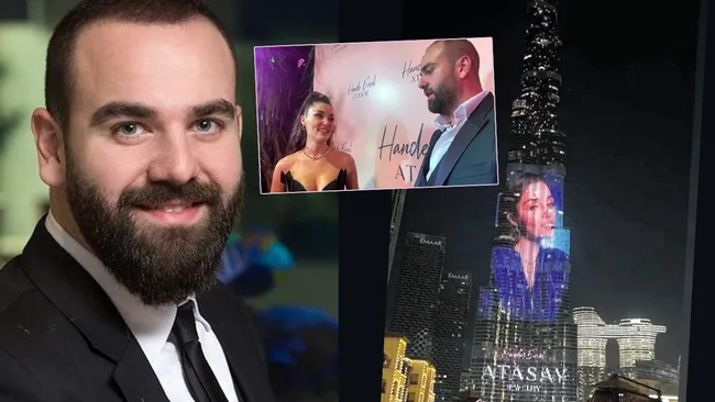 Atasay Kamer’den Hande Erçel’e Burj Khalifa jesti