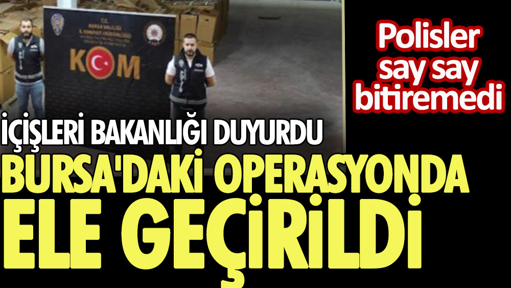 Tonlarca tütün, milyonlarca dolu makaron ele geçirildi