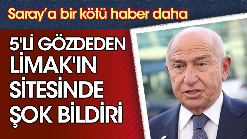 5’li gözdeden Limak’ın sitesinde şok açıklama