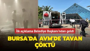 Bursa’da bir alışveriş merkezinde çökme meydana geldi