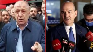 Ümit Özdağ’dan bakanlığın önünde Soylu’ya yönelik sert sözler: İkimizden biri ölene kadar bu iş devam edecek