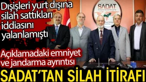SADAT’tan silah itirafı. Açıklamada dikkat çeken jandarma ve emniyet ayrıntısı