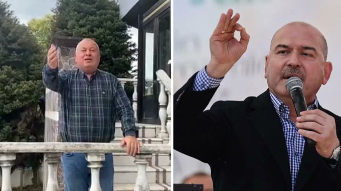 Cemal Enginyurt evinin balkonuna çıkıp Bakan Soylu’ya seslendi: Erdoğan senin gibiler yüzünden kaybediyor