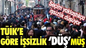 Tüik Mayıs ayı işsizlik rakamlarını açıkladı. Yüzde 0.3’lük düşüş var