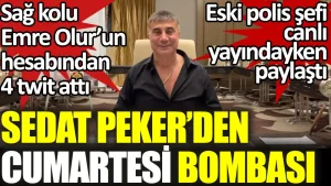 Sedat Peker’den cumartesi bombası. Eski polis şefi canlı yayındayken paylaştı