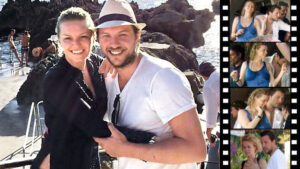 Alara Koçibey’in genç aşkı poşetleri taşımakta zorlandı