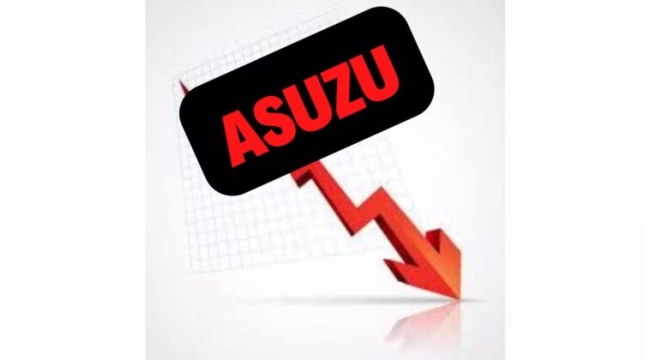 Hızlı yükselen hisse çakılıyor! #ASUZU