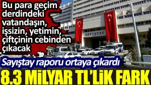 8.3 milyar TL’lik fark. Sayıştay raporu ortaya çıkardı
