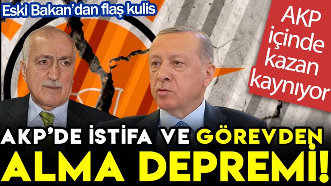 AKP içinde kazan kaynıyor: AKP’de istifa ve görevden alma depremi!