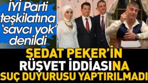 Sedat Peker’in rüşvet iddiasına suç duyurusu yaptırılmadı