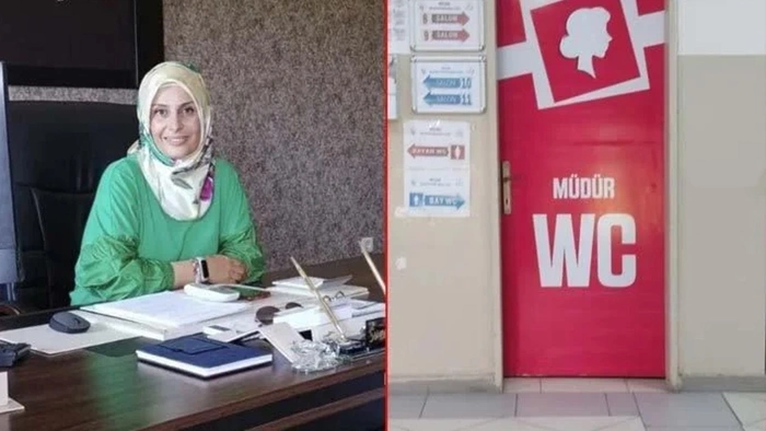 Müdire hanımın özel tuvaleti sosyal medyada tepki çekti!