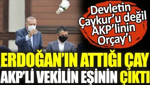 Erdoğan’ın attığı çay AKP’li vekilin eşinin çıktı. Devletin Çaykur’u değil AKP’linin Orçay’ı