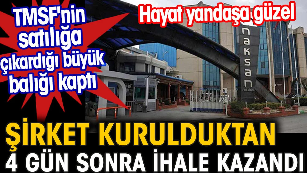 Naksan İplik kurulduktan 4 gün sonra ihale kazandı