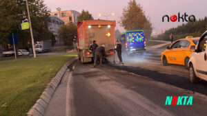 İstanbul Ümraniye’de yol asfaltlama çalışması yapan İBB işçilerine silahlı saldırı