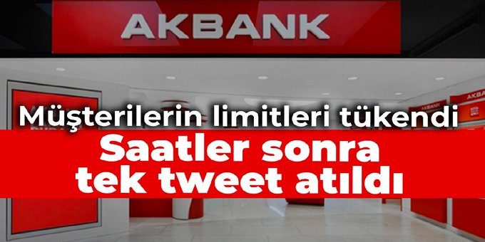 Müşterilerin limitleri tükendi: Saatler sonra tek tweet atıldı