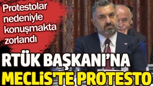 RTÜK Başkanı Ebubekir Şahin’e Meclis’te büyük protesto
