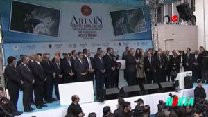 Bursa’nın ağabeysi Faruk Çelik Cumhurbaşkanı Erdoğan, Artvin Yusufeli Barajı ve HES’in açılış törenine katıldı