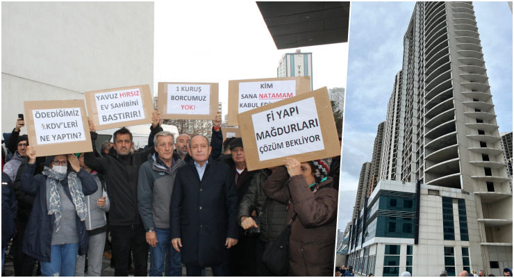 Fi Yapı’dan ‘Yarım’ konutu kabul etmeyen hak sahibine tehdit