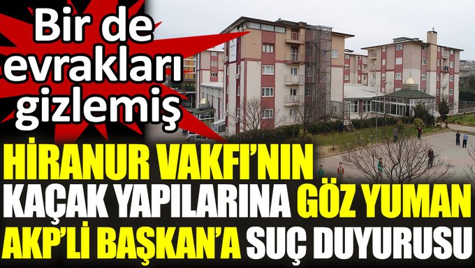 Evrakları İBB’den gizlemişler! AKP’li başkana suç duyurusu…