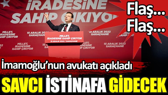 İmamoğlu’nun avukatı Kemal Polat açıkladı: Savcı istinafa gidecek
