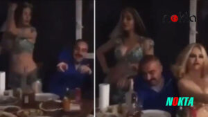 AKP’nin Torbalı ilçe başkanı milletvekilinin bürosunda dansöz oynattı!