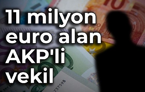 11 milyon euro alan AKP’li vekil