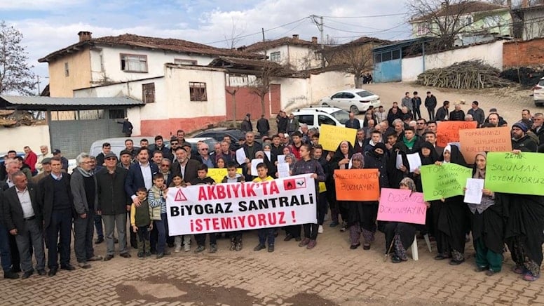 Bursa’da köylüler, biyogaz santraline karşı eylem yaptı