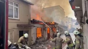 Şişli’de gecekondu yangını!