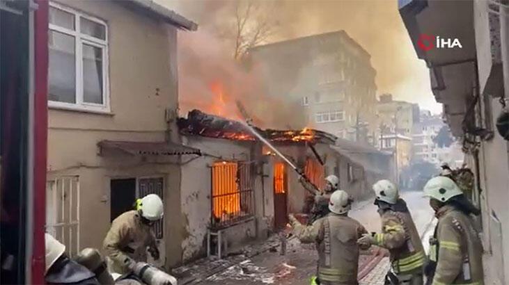 Şişli’de gecekondu yangını!