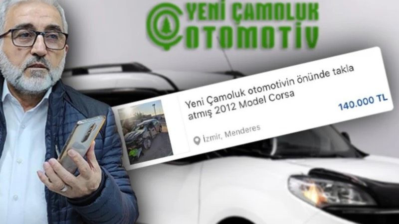 Yeni Çamoluk Otomotiv’e gönderme yapılan ilanlar dikkat çekti: “Önünde takla atmış 2012 model…”