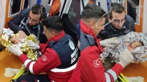 90 saat sonra 10 günlük Yağız bebek ve annesi enkazdan kurtarıldı