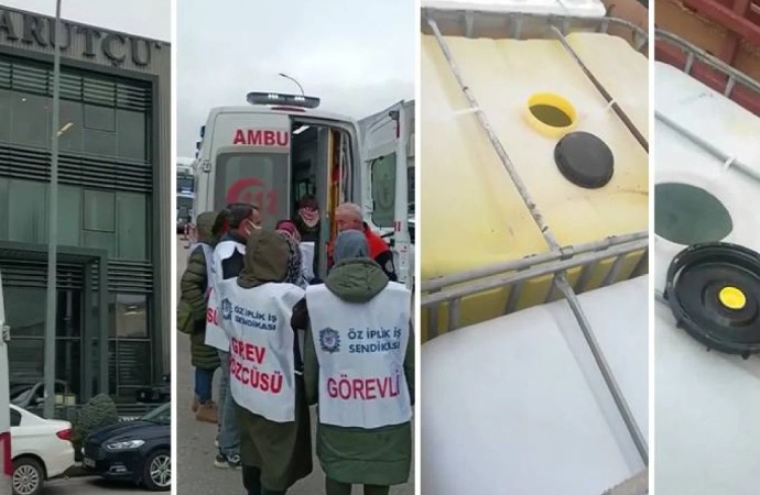 Barutçu Tekstil’de işten çıkarılan işçiler: Amonyak yüklü aracı bilerek getirdiler