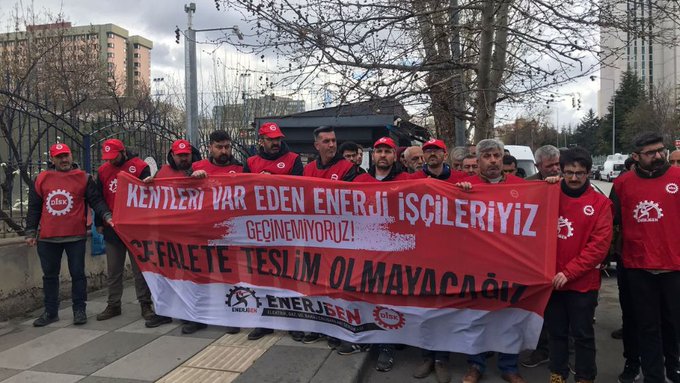 Uluğ Enerji işçileri Ankara’da ayaklandı