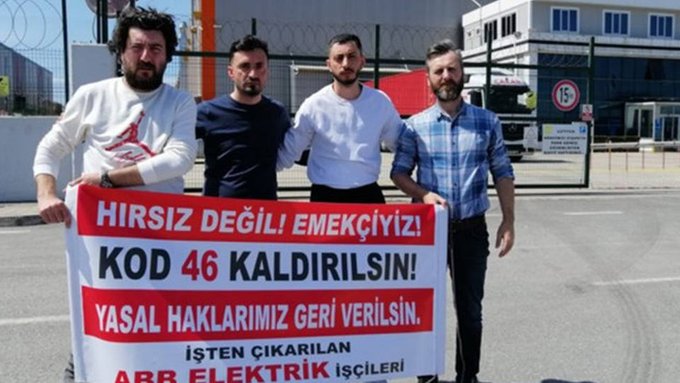 Haksız işten çıkarmaya karşı ABB Elektrik’te eylem sürüyor
