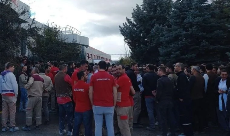 Güral Porselen işçilerinden ‘iş bırakma’ eylemi