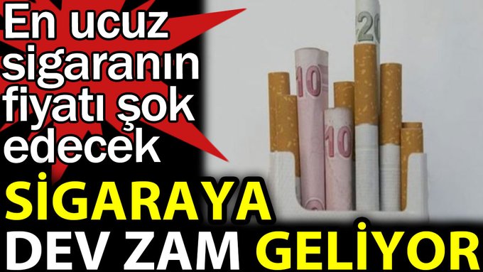 Bu zam sigara bıraktırır