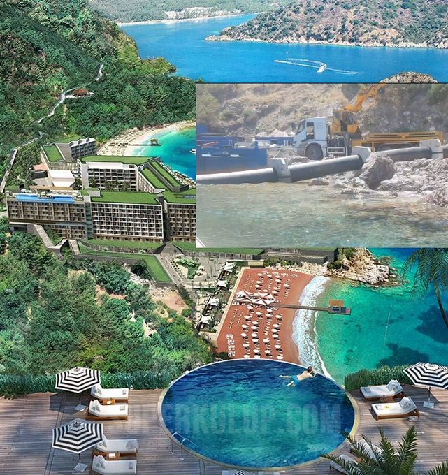 Sinpaş’ın Kızılbük’teki oteli foseptiğini denize akıtacak!