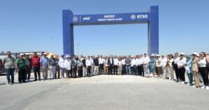 Bursa İş Dünyası Hatay’da Kurulan BTSO Geçici Yaşam Alanı’nı Ziyaret Etti