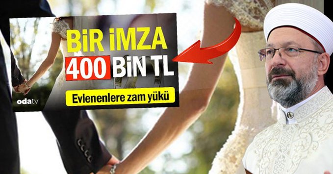 Diyanet’ten tutumlu düğün tavsiyesi… 400 TL’lik hesaplama tarih oldu