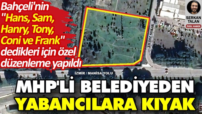 MHP’li belediyeden yabancılara büyük kıyak ortaya çıktı